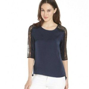 BCBG MaxAzria NWT Addy Lace Drape Open Back size S